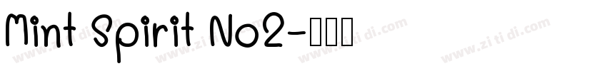 Mint Spirit No2字体转换